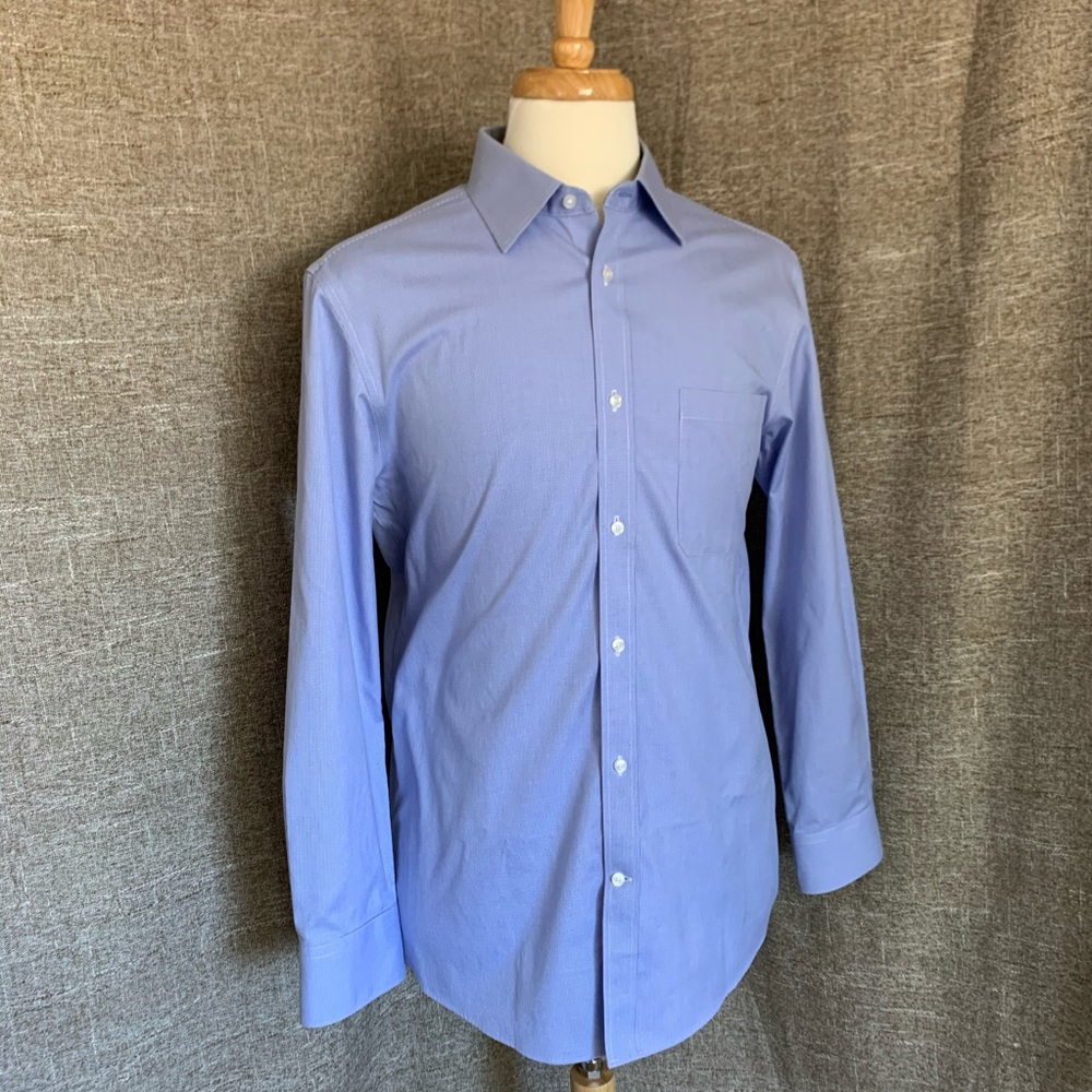 Septwolves Classic Fit Blue Dress Shirt L